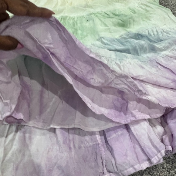 Storia Pastel Multicolored Tie-Dye Colorful Sundress Maxi Dress Size Medium - Picture 8 of 15